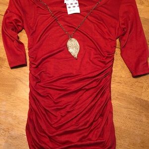 Women’s Burnt Orange dress blouse